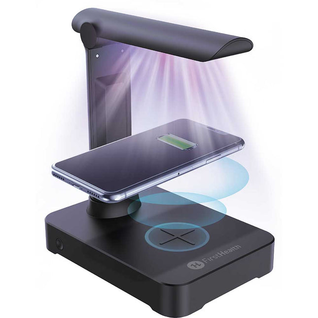 2 in 1 Detachable UV-C Sanitizer Wand + 10w Wireless Charging