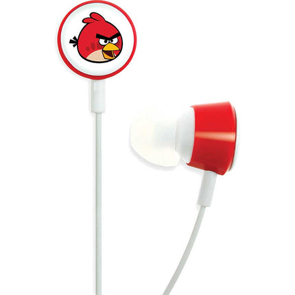 HAB001G Angry Birds Tweeter Earbuds, Red