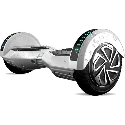 LED Bluetooth® Stereo Electric Scooter, White