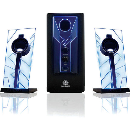 2.1 Stereo Speaker Sound System w/Powered Subwoofer, Blue/Black