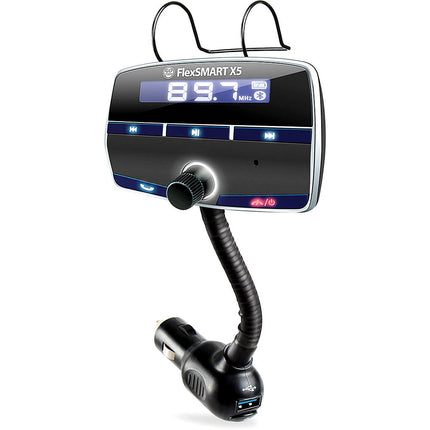 FlexSMART X5 In-Car Bluetooth FM Transmitter w/Rechargeable Hub