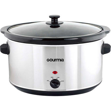 8.5 Quart Oval Stainless Steel Slow Cooker