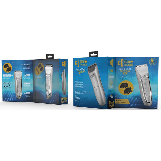 8PC HAIR CLIPPER SET IN A BOX