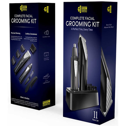 11PC HAIR & NOSE TRIMMER KIT