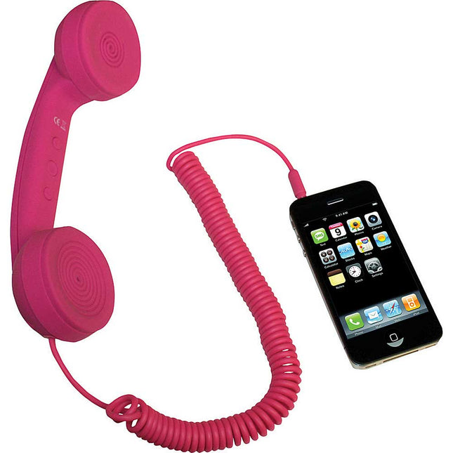 HY705PK Retro Handset For Mobile Phones, Pink