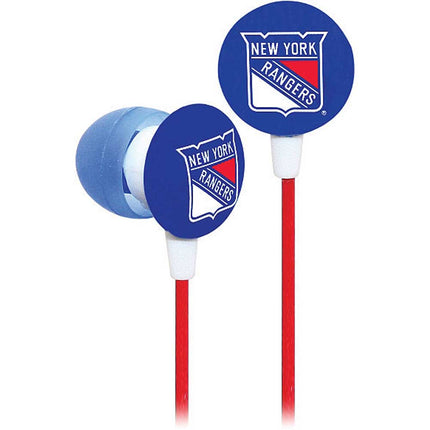 NHE10200NYR NHL Earbuds, New York Rangers