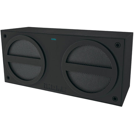 Rubberized Rechargeable Bluetooth Stereo Mini Speaker with NFC, Gray