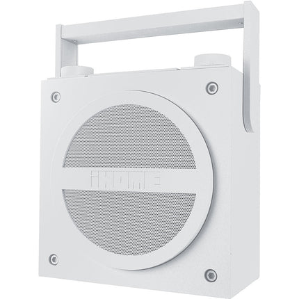 iBT4GC Bluetooth Rechargeable Boombox w/FM Radio, White