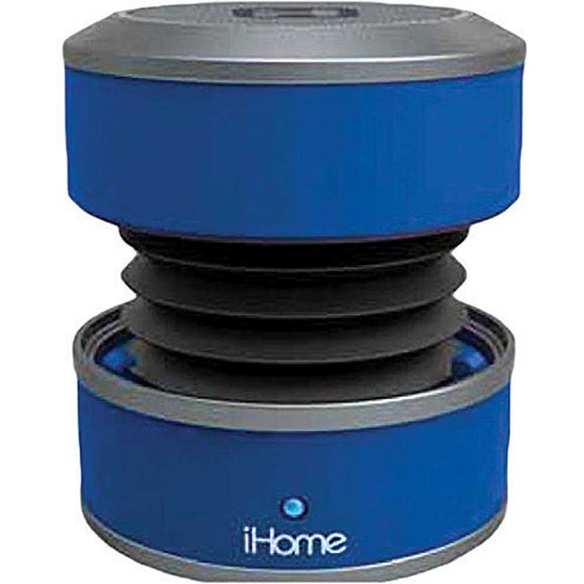 Bluetooth Rechargeable Mini Speaker System in Rubberized Finish, Blue