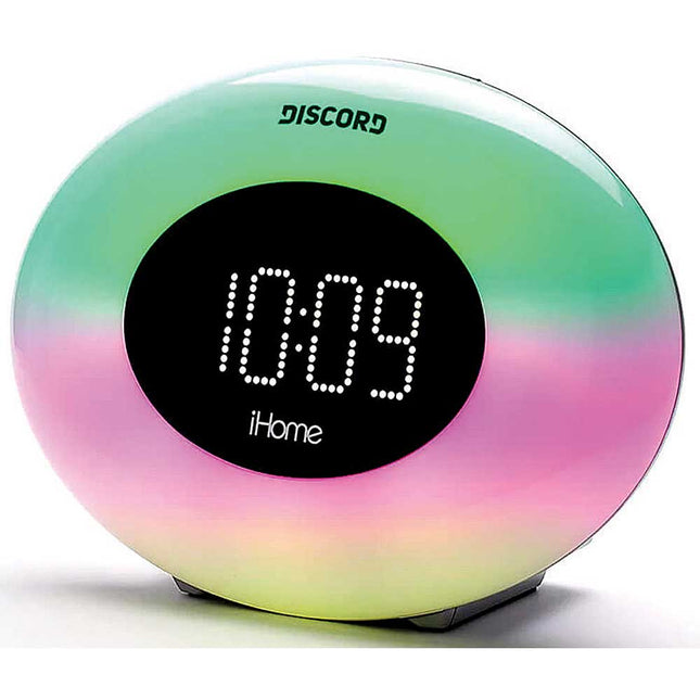 Color Changing Alarm Clock with FM Radio & USB Charging