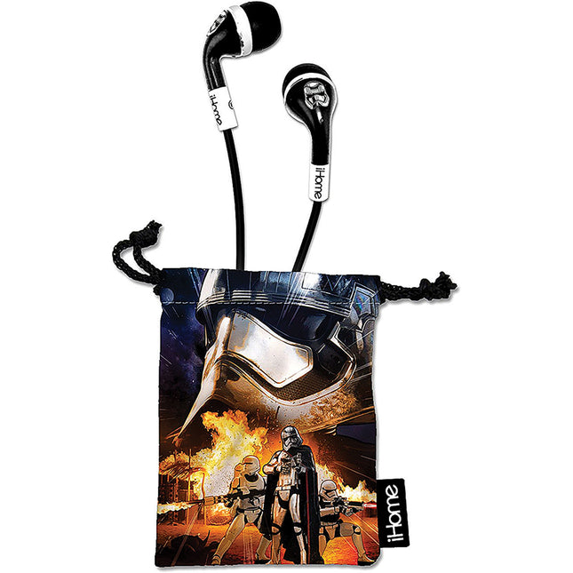 Star Wars Episode VII Earbuds with Pouch and Inline Mic