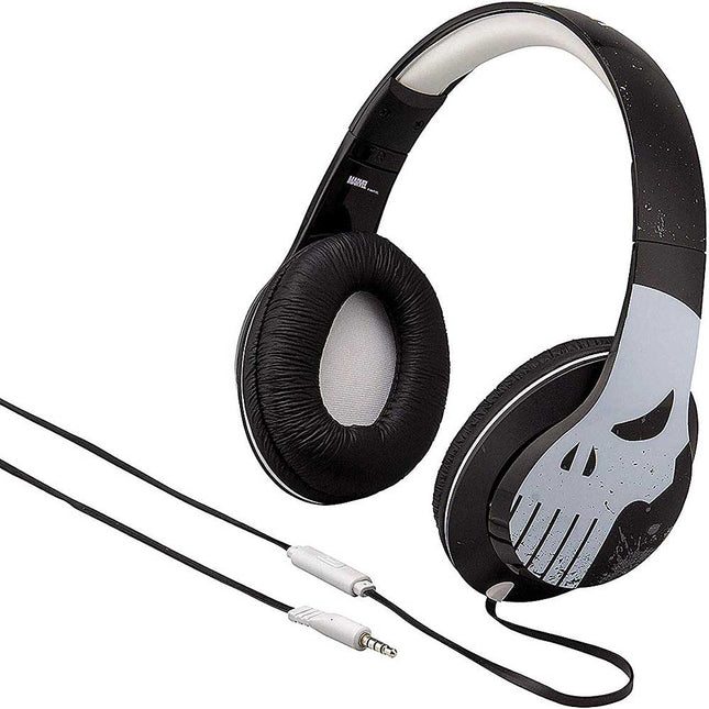 Punisher Over The Ear Wired Headphones with Built in Microphone