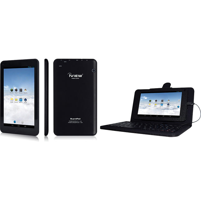 Suprapad 7" Tablet Quad Core Dual Camera 8GB w/Keyboard