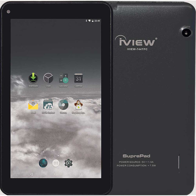 7” SupraPad Tablet PC, Black