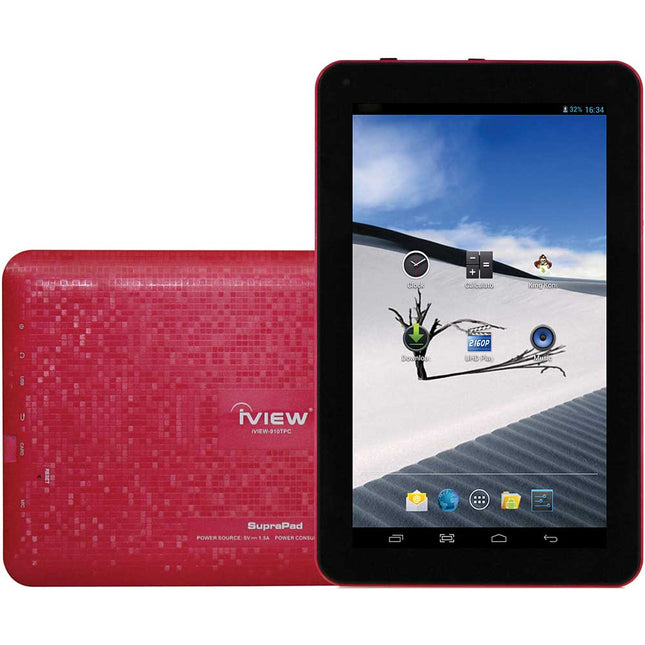 910TPCRD 8GB 9" Capacitive Screen Tablet, Red