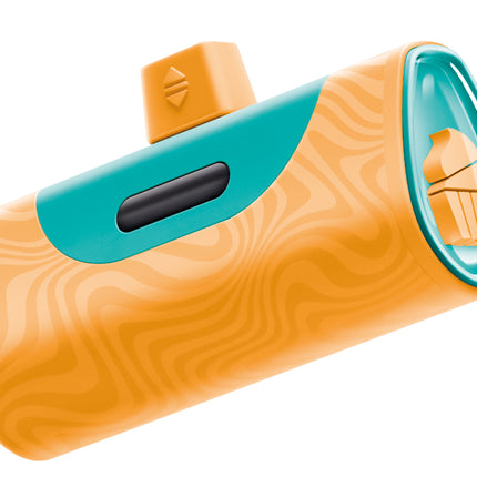 Portable Phone Charger, Lightning connector, Orange