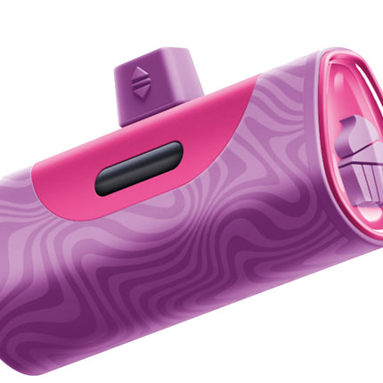 Portable Phone Charger, Lightning connector, Purple