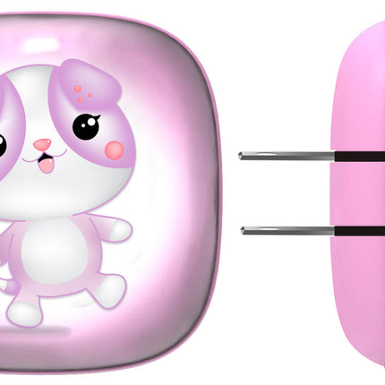 Dual USB Wall Charger, Purple