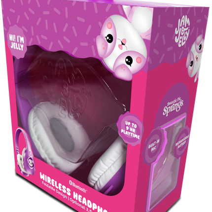 True Wireless Headphones with Padded Earcups, Purple