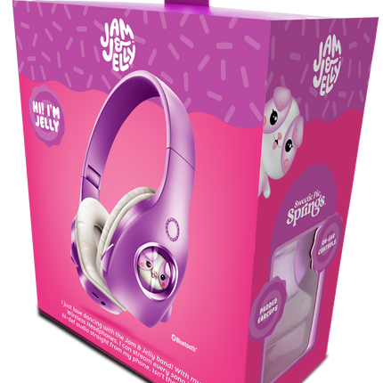 True Wireless Headphones with Padded Earcups, Purple