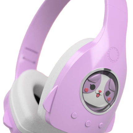 True Wireless Headphones with Padded Earcups, Purple