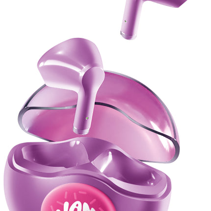 True Wireless Earbuds with LED Charging Case, Purple