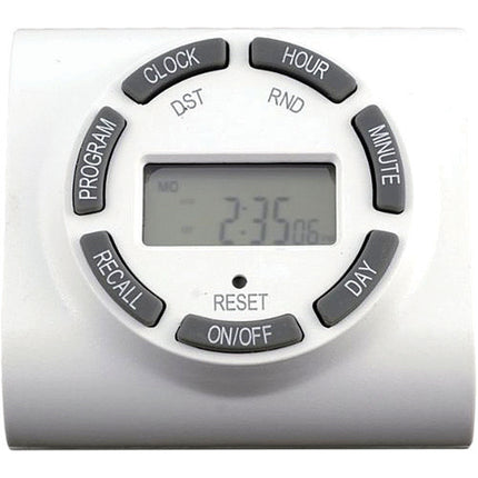 7-Day On/Off Plug-In Digital Timer with Random Security Feature