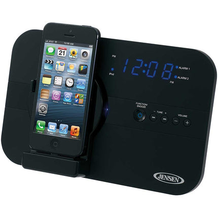 JILS525I AM/FM Alarm Clock w/ iPhone 5 Dock