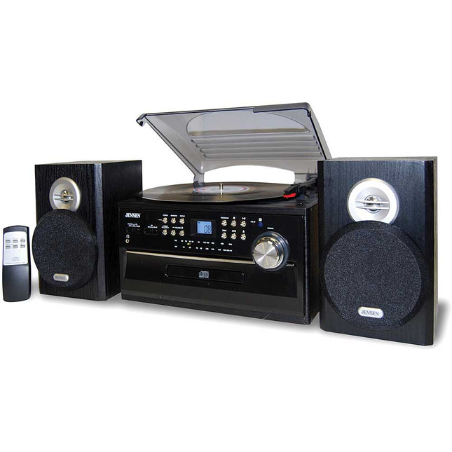 JTA-475 3-Speed Turntable with CD Cassette & AM/FM Stereo Radio