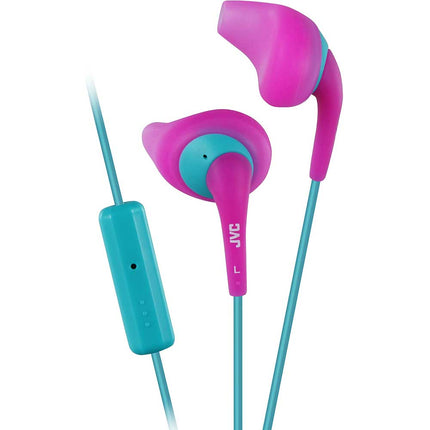 HA-ENR15-P “Gumy Sports” In-Ear Headphone w/Remote & Mic, Pink
