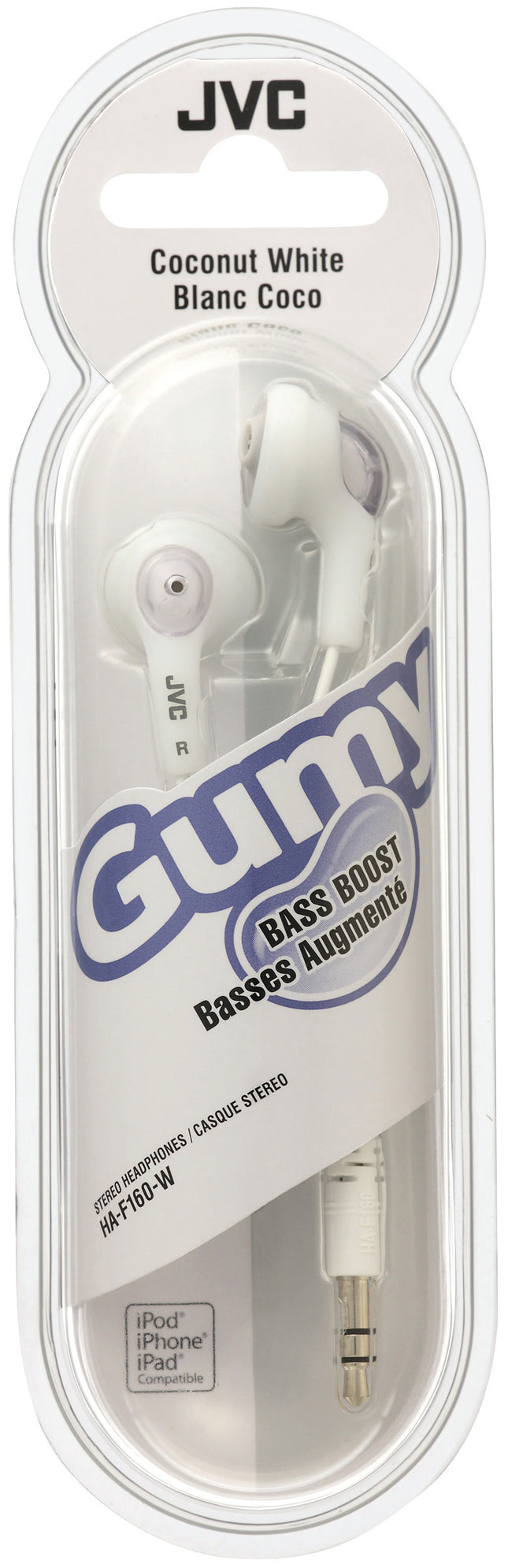 HA-F160W "Gumy" Earbuds, White