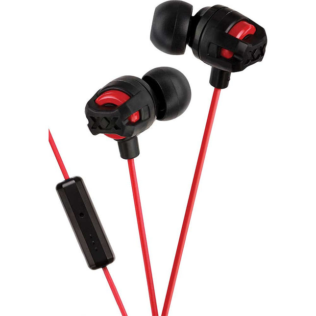 HA-FR201R Xtreme Xplosives Earbuds w/Mic & Remote, Red