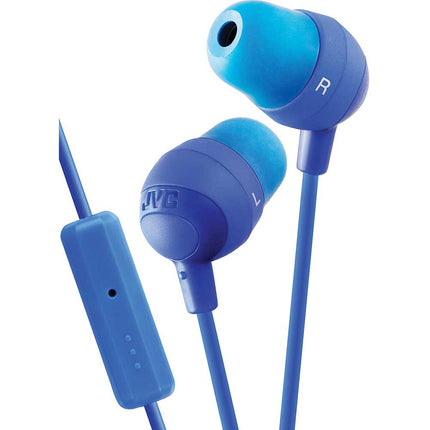 HA-FR37A "Marshmallow" In-Ear Headphones w/ Mic & Remote, Blue