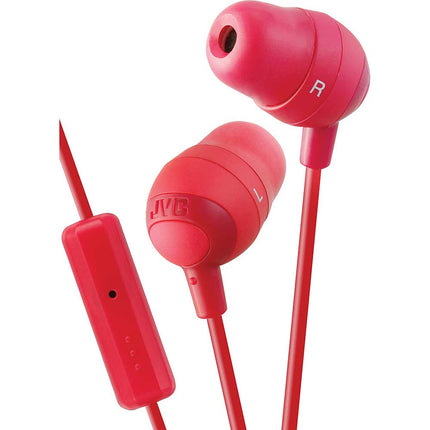HA-FR37R "Marshmallow" In-Ear Headphones w/ Mic & Remote, Red