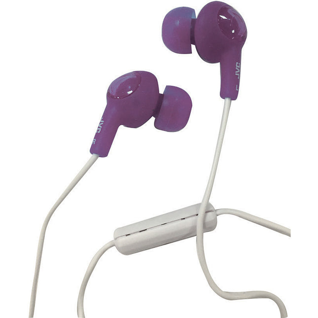 Gumy Plus In-Ear Headphones w/Mic & Remote, Violet