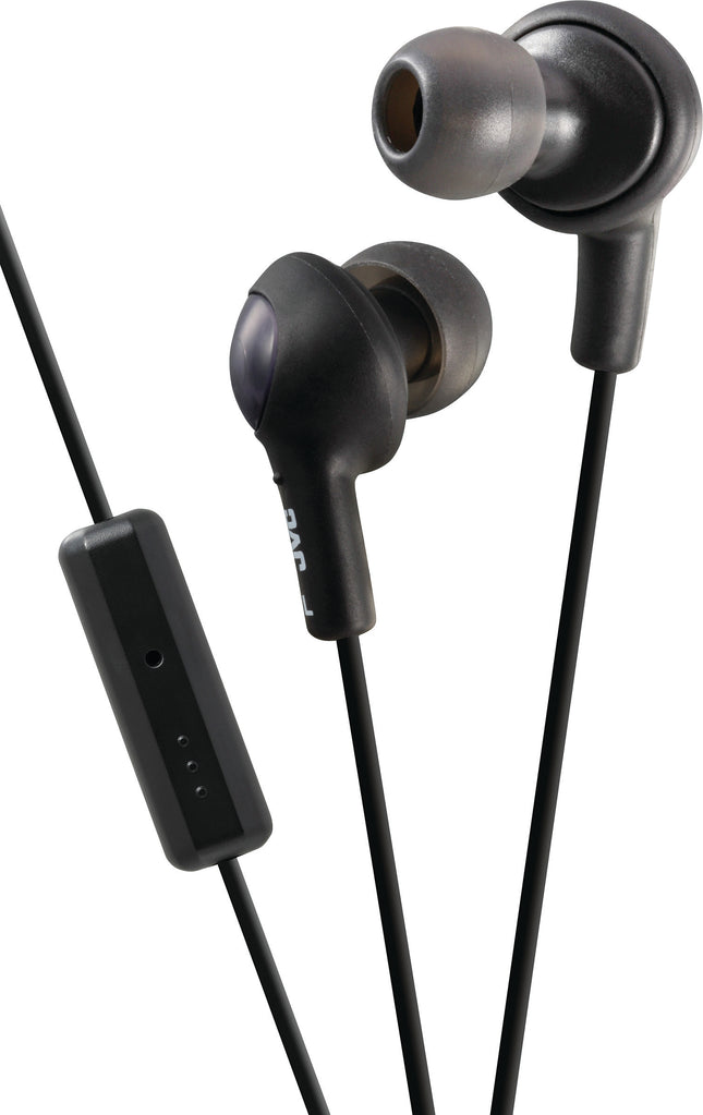 Gumy Plus In-Ear Headphones w/Mic & Remote, Black