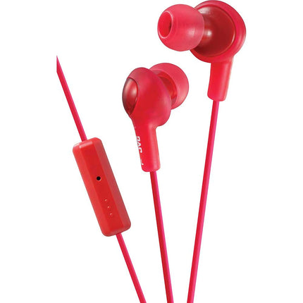 HA-FR6R Gumy Plus In-Ear Headphones w/Mic & Remote, Red