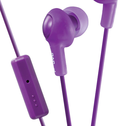 Gumy Plus In-Ear Headphones w/Mic & Remote, Violet