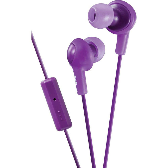 HA-FR6V Gumy Plus In-Ear Headphones w/Mic & Remote, Violet