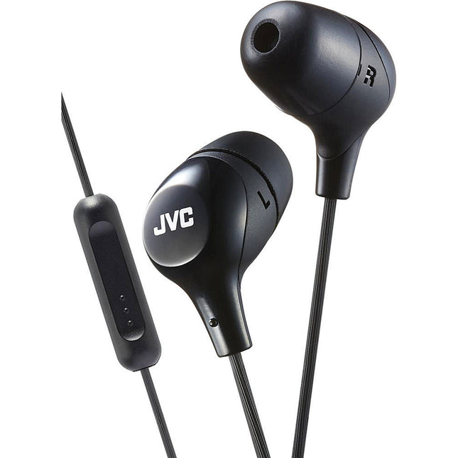 "Marshmallow" In-Ear Headphones w/Mic, Black