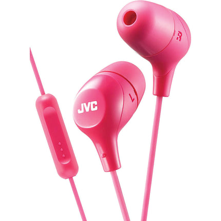 "Marshmallow" In-Ear Headphones w/Mic, Pink
