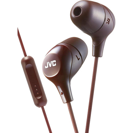 "Marshmallow" In-Ear Headphones w/Mic, Brown