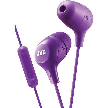 "Marshmallow" In-Ear Headphones w/Mic, Violet