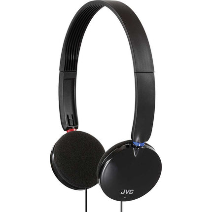 HA-S140B Lightweight On-Ear Headphones, Black