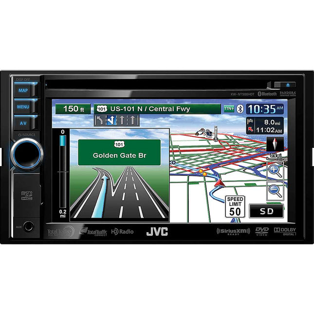 KW-NT500HDT 2-DIN 6.1" DVD/CD/USB/SD Navigation Receiver