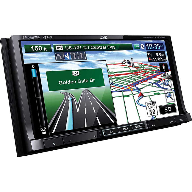 KW-NT810HDT 2-DIN 7" DVD/MP3/USB Nav Receiver w/Bluetooth
