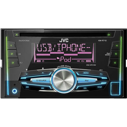 KW-R710 2-DIN CD/AM/FM Receiver w/ Front AUX & USB