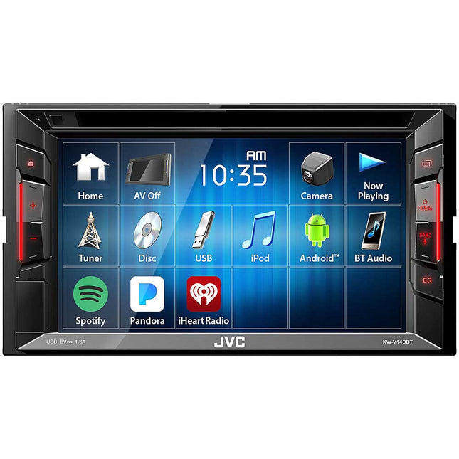 Double DIN In-Dash DVD/CD/AM/FM Car Stereo Receiver w/ 6.2" Touchscreen