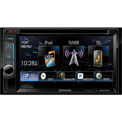 DDX372BT Double DIN Bluetooth In-Dash DVD/AM/FM Receiver w/6.2" Touchscreen LCD Display