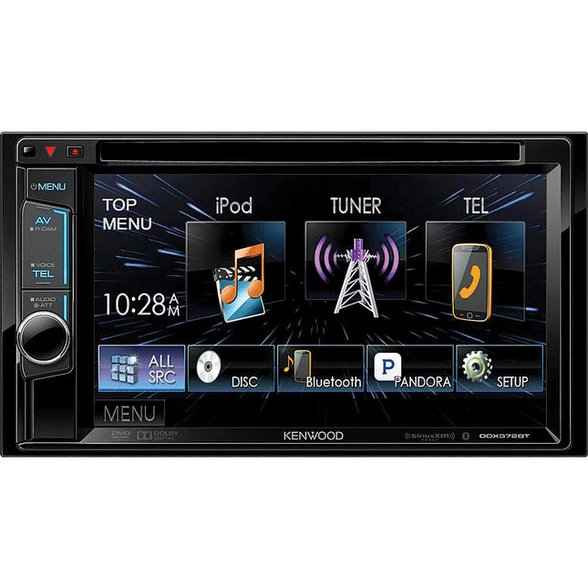 DDX372BT Double DIN Bluetooth In-Dash DVD/AM/FM Receiver w/6.2" Touchscreen LCD Display